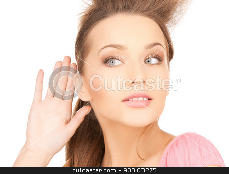 To use this stock image in your creative project, please select the size you need over to the right and click the "Add to Cart" button.
Your downloaded image will come with the Cutcaster watermark removed so don’t worry about the watermark you see on this page. happy woman listening gossip stock photo, bright picture of happy woman listening gossip by Syda Productions