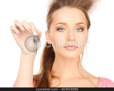 To use this stock image in your creative project, please select the size you need over to the right and click the "Add to Cart" button.
Your downloaded image will come with the Cutcaster watermark removed so don’t worry about the watermark you see on this page. beautiful woman with key stock photo, bright picture of beautiful woman with key by Syda Productions