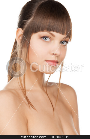 To use this stock image in your creative project, please select the size you need over to the right and click the "Add to Cart" button.
Your downloaded image will come with the Cutcaster watermark removed so don’t worry about the watermark you see on this page. beautiful woman stock photo, bright closeup portrait picture of beautiful woman by Syda Productions