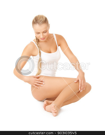To use this stock image in your creative project, please select the size you need over to the right and click the "Add to Cart" button.
Your downloaded image will come with the Cutcaster watermark removed so don’t worry about the watermark you see on this page. beautiful woman in cotton underwear stock photo, picture of beautiful woman in cotton underwear by Syda Productions