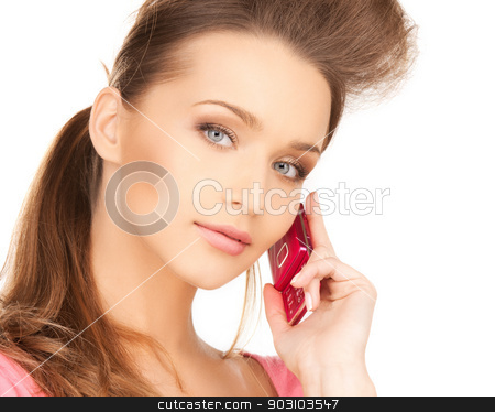 To use this stock image in your creative project, please select the size you need over to the right and click the "Add to Cart" button.
Your downloaded image will come with the Cutcaster watermark removed so don’t worry about the watermark you see on this page. woman with cellphone stock photo, bright picture of beautiful woman with cellphone by Syda Productions