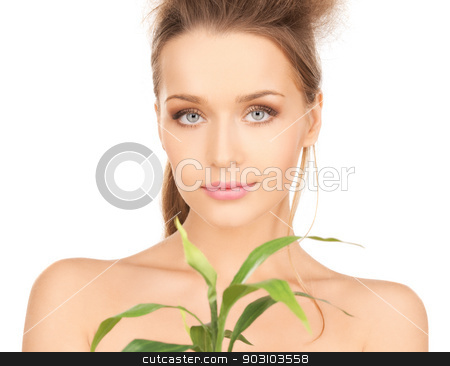 To use this stock image in your creative project, please select the size you need over to the right and click the "Add to Cart" button.
Your downloaded image will come with the Cutcaster watermark removed so don’t worry about the watermark you see on this page. woman with green sprout stock photo, closeup picture of woman with green sprout. by Syda Productions