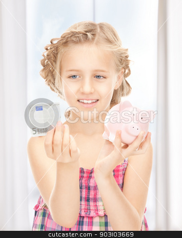 To use this stock image in your creative project, please select the size you need over to the right and click the "Add to Cart" button.
Your downloaded image will come with the Cutcaster watermark removed so don’t worry about the watermark you see on this page. little girl with piggy bank and money stock photo, picture of little girl with piggy bank and money by Syda Productions