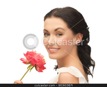 To use this stock image in your creative project, please select the size you need over to the right and click the "Add to Cart" button.
Your downloaded image will come with the Cutcaster watermark removed so don’t worry about the watermark you see on this page. young and beautiful woman with flower stock photo, picture of young and beautiful woman with flower by Syda Productions