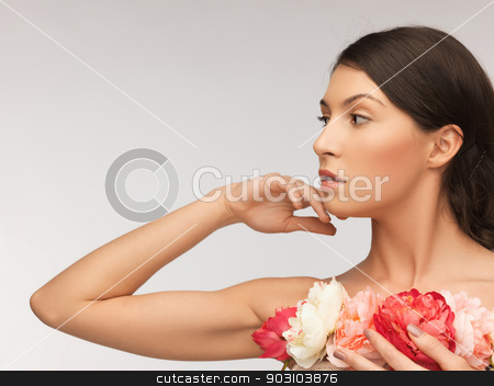 To use this stock image in your creative project, please select the size you need over to the right and click the "Add to Cart" button.
Your downloaded image will come with the Cutcaster watermark removed so don’t worry about the watermark you see on this page. relaxed woman with flowers stock photo, bright picture of relaxed woman with flowers. by Syda Productions