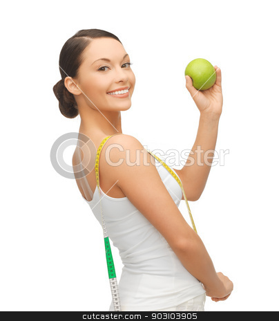 To use this stock image in your creative project, please select the size you need over to the right and click the "Add to Cart" button.
Your downloaded image will come with the Cutcaster watermark removed so don’t worry about the watermark you see on this page. sporty woman with apple and measuring tape stock photo, beautiful sporty woman with apple and measuring tape by Syda Productions