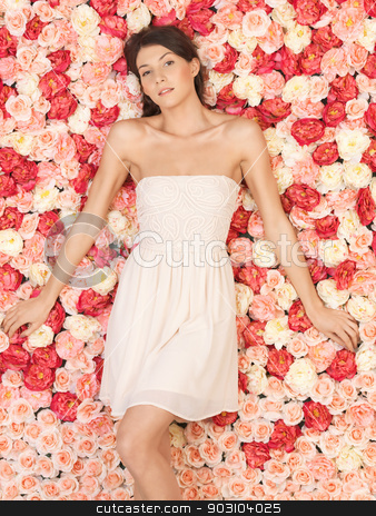 To use this stock image in your creative project, please select the size you need over to the right and click the "Add to Cart" button.
Your downloaded image will come with the Cutcaster watermark removed so don’t worry about the watermark you see on this page. young woman with background full of roses stock photo, beautiful and young woman with background full of roses by Syda Productions