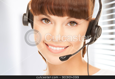 To use this stock image in your creative project, please select the size you need over to the right and click the "Add to Cart" button.
Your downloaded image will come with the Cutcaster watermark removed so don’t worry about the watermark you see on this page. helpline stock photo, bright picture of friendly female helpline operator by Syda Productions