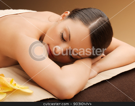 To use this stock image in your creative project, please select the size you need over to the right and click the "Add to Cart" button.
Your downloaded image will come with the Cutcaster watermark removed so don’t worry about the watermark you see on this page. woman in spa salon lying on the massage desk stock photo, picture of woman in spa salon lying on the massage desk by Syda Productions