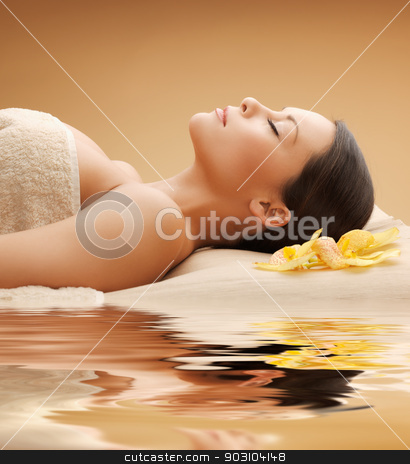 To use this stock image in your creative project, please select the size you need over to the right and click the "Add to Cart" button.
Your downloaded image will come with the Cutcaster watermark removed so don’t worry about the watermark you see on this page. beautiful woman in spa salon stock photo, picture of beautiful woman in spa salon by Syda Productions