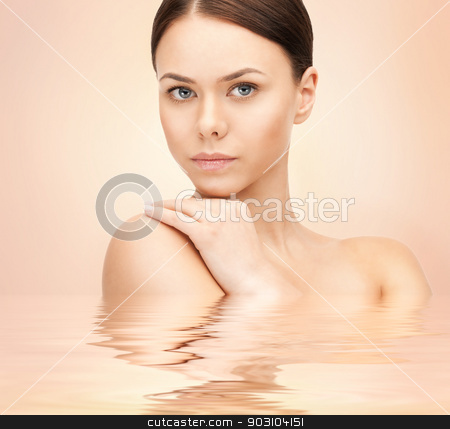 To use this stock image in your creative project, please select the size you need over to the right and click the "Add to Cart" button.
Your downloaded image will come with the Cutcaster watermark removed so don’t worry about the watermark you see on this page. beautiful woman stock photo, bright closeup portrait picture of beautiful woman by Syda Productions