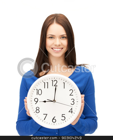 To use this stock image in your creative project, please select the size you need over to the right and click the "Add to Cart" button.
Your downloaded image will come with the Cutcaster watermark removed so don’t worry about the watermark you see on this page. businesswoman with wall clock stock photo, picture of attractive businesswoman with wall clock by Syda Productions