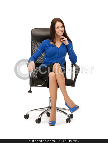 To use this stock image in your creative project, please select the size you need over to the right and click the "Add to Cart" button.
Your downloaded image will come with the Cutcaster watermark removed so don’t worry about the watermark you see on this page. businesswoman sitting in chair stock photo, picture of young businesswoman sitting in chair.. by Syda Productions