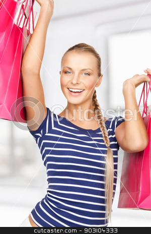 To use this stock image in your creative project, please select the size you need over to the right and click the "Add to Cart" button.
Your downloaded image will come with the Cutcaster watermark removed so don’t worry about the watermark you see on this page. woman with shopping bags stock photo, picture of lovely woman with shopping bags by Syda Productions