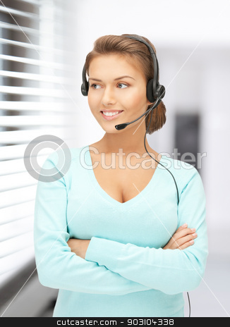 To use this stock image in your creative project, please select the size you need over to the right and click the "Add to Cart" button.
Your downloaded image will come with the Cutcaster watermark removed so don’t worry about the watermark you see on this page. helpline stock photo, bright picture of friendly female helpline operator by Syda Productions