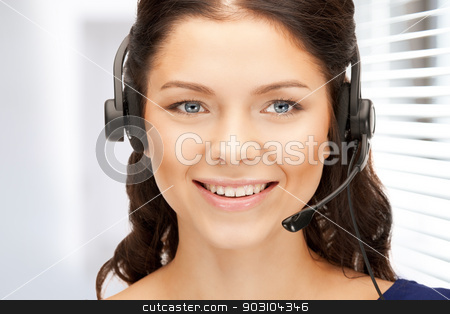 To use this stock image in your creative project, please select the size you need over to the right and click the "Add to Cart" button.
Your downloaded image will come with the Cutcaster watermark removed so don’t worry about the watermark you see on this page. helpline stock photo, bright picture of friendly female helpline operator by Syda Productions