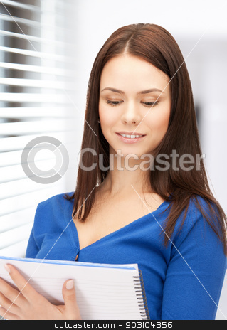 To use this stock image in your creative project, please select the size you need over to the right and click the "Add to Cart" button.
Your downloaded image will come with the Cutcaster watermark removed so don’t worry about the watermark you see on this page. happy woman with big notepad stock photo, picture of happy woman with big notepad by Syda Productions