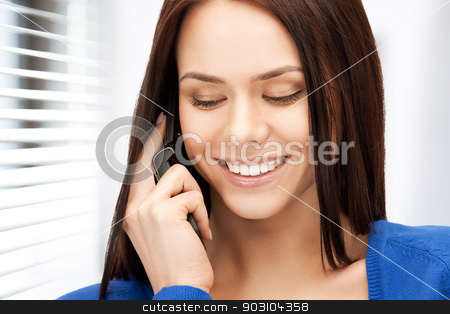 To use this stock image in your creative project, please select the size you need over to the right and click the "Add to Cart" button.
Your downloaded image will come with the Cutcaster watermark removed so don’t worry about the watermark you see on this page. businesswoman with cell phone stock photo, bright picture of businesswoman with cell phone by Syda Productions