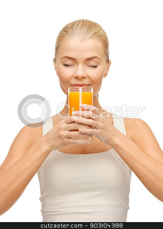 To use this stock image in your creative project, please select the size you need over to the right and click the "Add to Cart" button.
Your downloaded image will come with the Cutcaster watermark removed so don’t worry about the watermark you see on this page. young woman drinking orange juice stock photo, picture of young woman drinking orange juice by Syda Productions