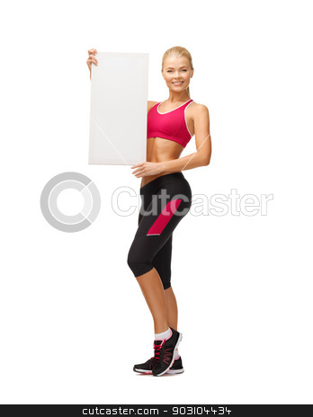 To use this stock image in your creative project, please select the size you need over to the right and click the "Add to Cart" button.
Your downloaded image will come with the Cutcaster watermark removed so don’t worry about the watermark you see on this page. sportswoman with white blank board stock photo, happy smiling sportswoman with white blank board by Syda Productions