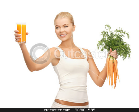 To use this stock image in your creative project, please select the size you need over to the right and click the "Add to Cart" button.
Your downloaded image will come with the Cutcaster watermark removed so don’t worry about the watermark you see on this page. woman holding glass of juice and carrots stock photo, young woman holding glass of juice and carrots by Syda Productions