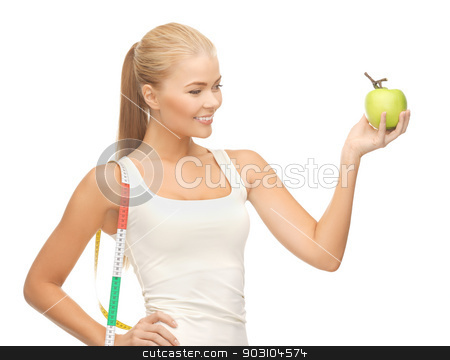 To use this stock image in your creative project, please select the size you need over to the right and click the "Add to Cart" button.
Your downloaded image will come with the Cutcaster watermark removed so don’t worry about the watermark you see on this page. sporty woman with apple and measuring tape stock photo, beautiful sporty woman with apple and measuring tape by Syda Productions