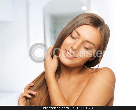 To use this stock image in your creative project, please select the size you need over to the right and click the "Add to Cart" button.
Your downloaded image will come with the Cutcaster watermark removed so don’t worry about the watermark you see on this page. beautiful woman with long hair stock photo, face and hands of beautiful woman with long hair by Syda Productions