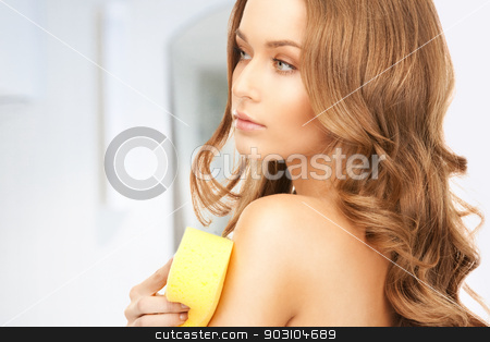 To use this stock image in your creative project, please select the size you need over to the right and click the "Add to Cart" button.
Your downloaded image will come with the Cutcaster watermark removed so don’t worry about the watermark you see on this page. beautiful woman with sponge stock photo, bright picture of beautiful woman with sponge by Syda Productions