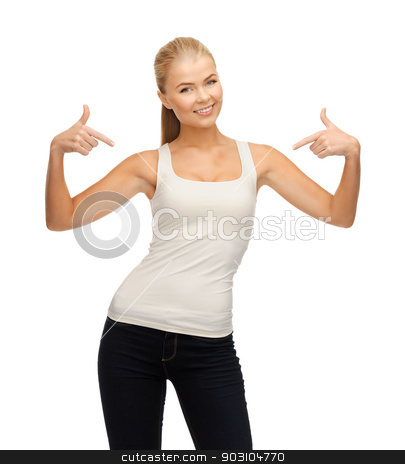 To use this stock image in your creative project, please select the size you need over to the right and click the "Add to Cart" button.
Your downloaded image will come with the Cutcaster watermark removed so don’t worry about the watermark you see on this page. woman in blank white t-shirt pointing at herself stock photo, happy woman in blank white t-shirt pointing at herself by Syda Productions