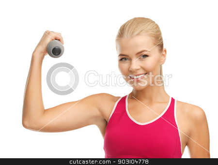 To use this stock image in your creative project, please select the size you need over to the right and click the "Add to Cart" button.
Your downloaded image will come with the Cutcaster watermark removed so don’t worry about the watermark you see on this page. young sporty woman with light dumbbell stock photo, picture of young sporty woman with light dumbbell by Syda Productions