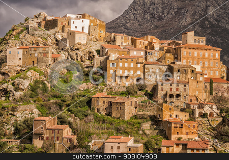 To use this stock image in your creative project, please select the size you need over to the right and click the "Add to Cart" button.
Your downloaded image will come with the Cutcaster watermark removed so don’t worry about the watermark you see on this page. Village of Speloncato in the Balagne region of Corsica stock photo, The mountain village of Speloncato in the Balagne region of northern Corsica by Jon Ingall