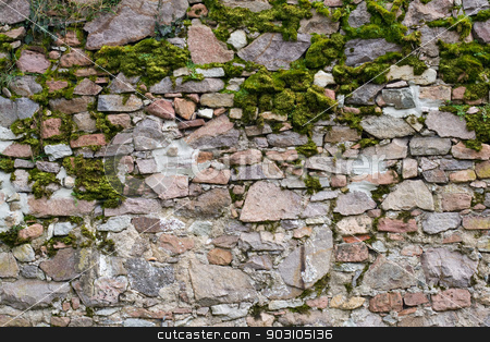 To use this stock image in your creative project, please select the size you need over to the right and click the "Add to Cart" button.
Your downloaded image will come with the Cutcaster watermark removed so don’t worry about the watermark you see on this page. Old stone wall stock photo, Old stone wall with different size of rock and moss by Harry Huber