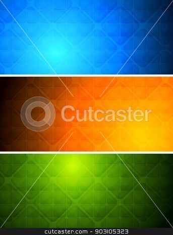 To use this stock image in your creative project, please select the size you need over to the right and click the "Add to Cart" button.
Your downloaded image will come with the Cutcaster watermark removed so don’t worry about the watermark you see on this page. Vibrant abstract banners stock vector clipart, Simple abstract banners with square texture. Eps 10 by saicle