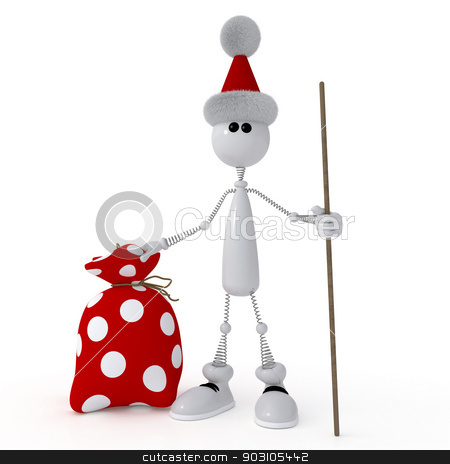 To use this stock image in your creative project, please select the size you need over to the right and click the "Add to Cart" button.
Your downloaded image will come with the Cutcaster watermark removed so don’t worry about the watermark you see on this page. The 3D little man with gifts. stock photo, New Year comes to each house. by karelin721