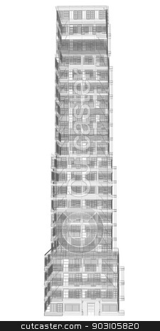 To use this stock image in your creative project, please select the size you need over to the right and click the "Add to Cart" button.
Your downloaded image will come with the Cutcaster watermark removed so don’t worry about the watermark you see on this page. Highly detailed building stock photo, Highly detailed building. Isolated wire-frame render on a white background by cherezoff