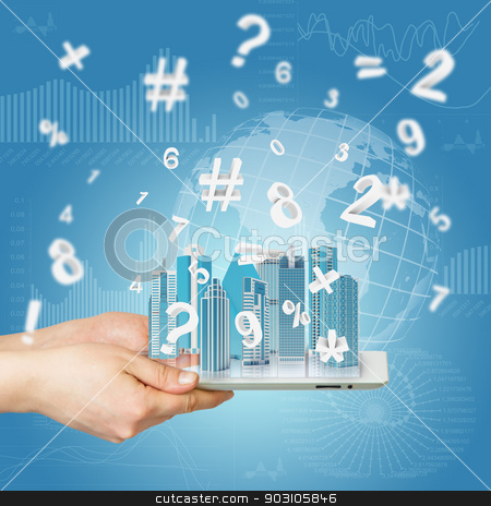 To use this stock image in your creative project, please select the size you need over to the right and click the "Add to Cart" button.
Your downloaded image will come with the Cutcaster watermark removed so don’t worry about the watermark you see on this page. Hands holding tablet computer stock photo, Hands holding a tablet computer. In screen tablet city of skyscrapers by cherezoff