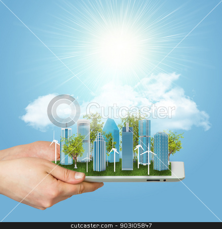 To use this stock image in your creative project, please select the size you need over to the right and click the "Add to Cart" button.
Your downloaded image will come with the Cutcaster watermark removed so don’t worry about the watermark you see on this page. Hands holding tablet computer stock photo, Hands holding a tablet computer. In screen tablet city of skyscrapers by cherezoff