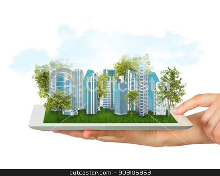 To use this stock image in your creative project, please select the size you need over to the right and click the "Add to Cart" button.
Your downloaded image will come with the Cutcaster watermark removed so don’t worry about the watermark you see on this page. Hands holding tablet computer stock photo, Hands holding a tablet computer. In screen tablet city of skyscrapers by cherezoff