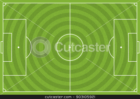 To use this stock image in your creative project, please select the size you need over to the right and click the "Add to Cart" button.
Your downloaded image will come with the Cutcaster watermark removed so don’t worry about the watermark you see on this page. Realistic Vector Football - Soccer Field stock vector clipart, A realistic textured grass football / soccer field. Vector EPS 10 file available. EPS file contains transparencies. by Jason Enterline