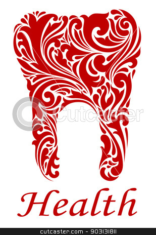 To use this stock image in your creative project, please select the size you need over to the right and click the "Add to Cart" button.
Your downloaded image will come with the Cutcaster watermark removed so don’t worry about the watermark you see on this page. Tooth element in floral style stock vector clipart, Tooth element in floral style for dental industry design by Anzhela Buch