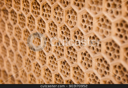 To use this stock image in your creative project, please select the size you need over to the right and click the "Add to Cart" button.
Your downloaded image will come with the Cutcaster watermark removed so don’t worry about the watermark you see on this page. Indian traditional ornament - brown sandstone grill stock photo, Indian traditional ornament - brown sandstone grill on vintage wondow by Alexey Romanov