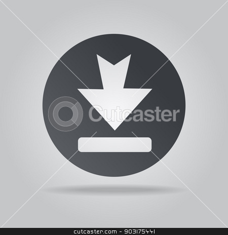 To use this stock image in your creative project, please select the size you need over to the right and click the "Add to Cart" button.
Your downloaded image will come with the Cutcaster watermark removed so don’t worry about the watermark you see on this page. Icon download stock vector clipart, App icon metal download with shadow by robuart