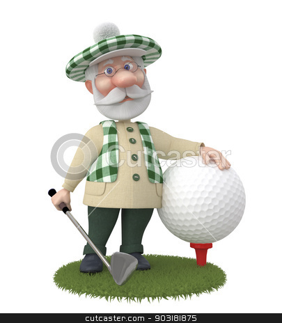 To use this stock image in your creative project, please select the size you need over to the right and click the "Add to Cart" button.
Your downloaded image will come with the Cutcaster watermark removed so don’t worry about the watermark you see on this page. 3d little man golfist. stock photo, Game the best occupation outdoors after work. by karelin721