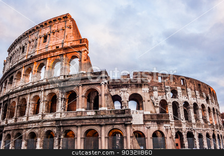 in rome, italy stock photo, the iconic, the legendary coliseum
