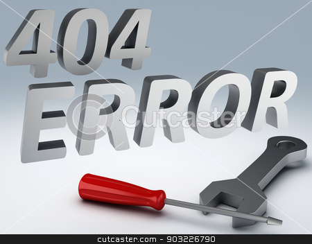 To use this stock image in your creative project, please select the size you need over to the right and click the "Add to Cart" button.
Your downloaded image will come with the Cutcaster watermark removed so don’t worry about the watermark you see on this page. Error 404 concept stock photo, Computer error 404 with tools 3d illustration by nicolas menijes