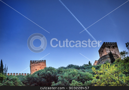 To use this stock image in your creative project, please select the size you need over to the right and click the "Add to Cart" button.
Your downloaded image will come with the Cutcaster watermark removed so don’t worry about the watermark you see on this page. Alhambra Tower Moon from Walking Street Albaicin Granada Andalus stock photo, Alhambra Tower Moon from Walking Street Del Darro Albaicin Granada Andalusia Spain by William Perry