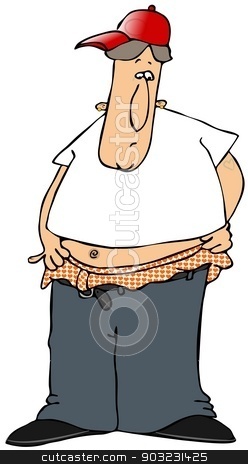 To use this stock image in your creative project, please select the size you need over to the right and click the "Add to Cart" button.
Your downloaded image will come with the Cutcaster watermark removed so don’t worry about the watermark you see on this page. Gangster with low riding pants stock photo, This illustration depicts a gang-banger with low riding pants exposing his heart patterned underwear. by Dennis Cox