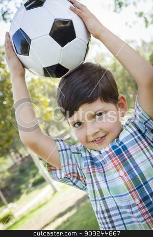 To use this stock image in your creative project, please select the size you need over to the right and click the "Add to Cart" button.
Your downloaded image will come with the Cutcaster watermark removed so don’t worry about the watermark you see on this page. Cute Young Boy Playing with Soccer Ball in Park stock photo, Cute Young Boy Playing with Soccer Ball Outdoors in the Park. by Andy Dean