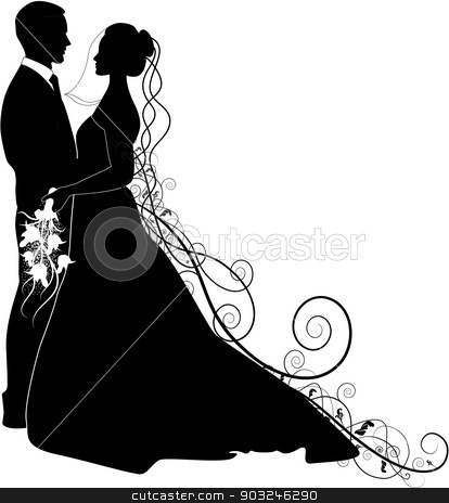 To use this stock image in your creative project, please select the size you need over to the right and click the "Add to Cart" button.
Your downloaded image will come with the Cutcaster watermark removed so don’t worry about the watermark you see on this page. bride and groom stock vector clipart, bride and groom by STAR ILLUSTRATION
