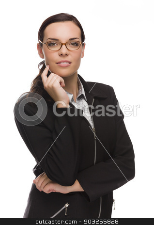 To use this stock image in your creative project, please select the size you need over to the right and click the "Add to Cart" button.
Your downloaded image will come with the Cutcaster watermark removed so don’t worry about the watermark you see on this page. Professional Mixed Race Businesswoman Isolated on White stock photo, Young Mixed Race Businesswoman Isolated on White Background. by Andy Dean